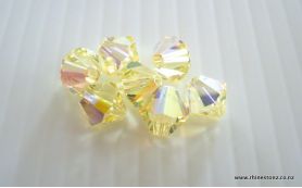 Swarovski Bicone Art 5301 Jonquil AB 4mm